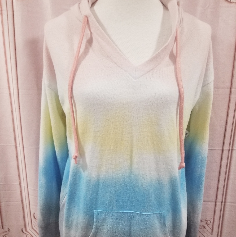 NWT Theo & Spence womens Hooded Sweatshirt,Tie Dye